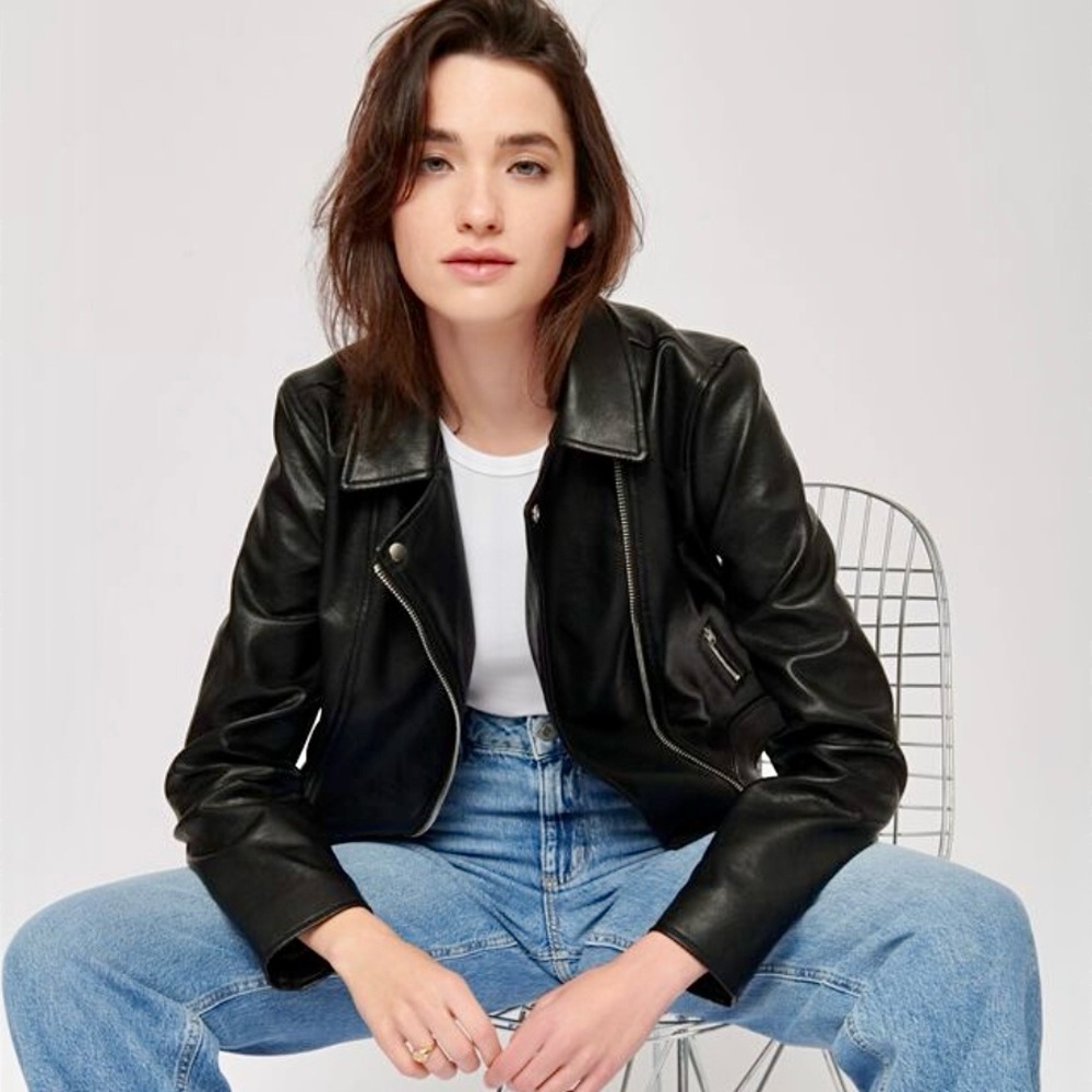 Dynamite Faux Leather Moto Jacket